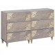 Sonata H Служебен шкаф с чекмедже с рафт 2 pcs Сив 60 x 33.5 x 75 см