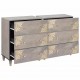 Sonata H Служебен шкаф с чекмедже с рафт 2 pcs Сив 60 x 33.5 x 75 см