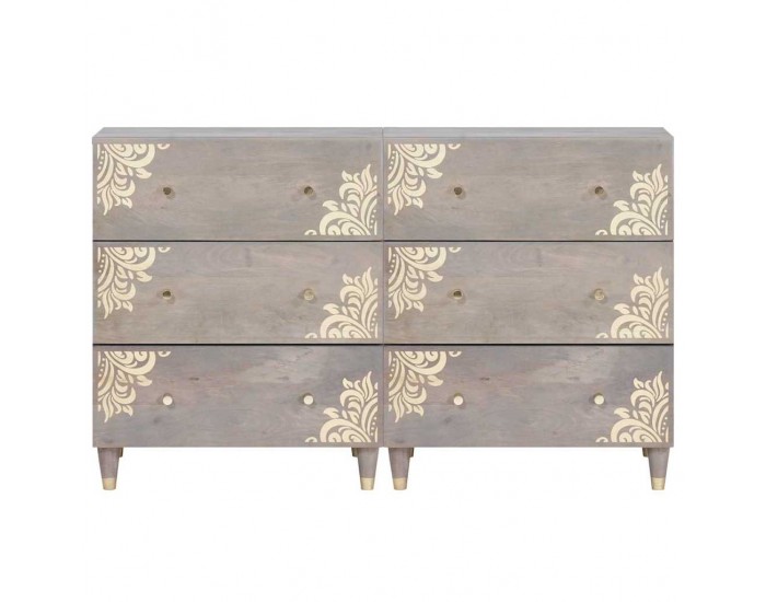 Sonata H Служебен шкаф с чекмедже с рафт 2 pcs Сив 60 x 33.5 x 75 см