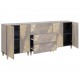 Sonata H Комплект мебели за баня 3 pcs Сив и златен 180 x 33 x 75 см