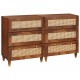 Sonata H Комплект Страничен шкаф 2 pcs Кафяво 60 x 33.5 x 75 см