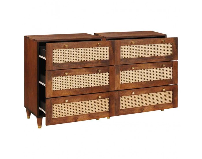 Sonata H Комплект Страничен шкаф 2 pcs Кафяво 60 x 33.5 x 75 см