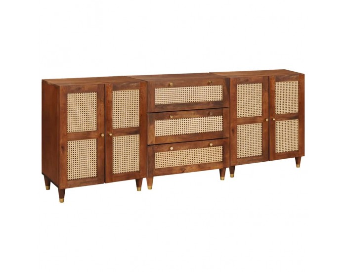 Sonata H Комплект Страничен шкаф 3 pcs Кафяво 180 x 33 x 75 см