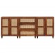 Sonata H Комплект Страничен шкаф 3 pcs Кафяво 180 x 33 x 75 см