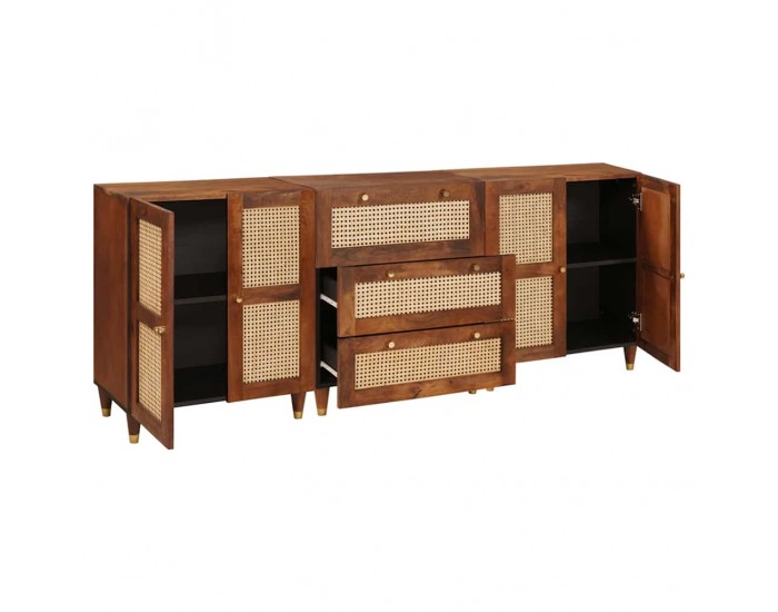Sonata H Комплект Страничен шкаф 3 pcs Кафяво 180 x 33 x 75 см