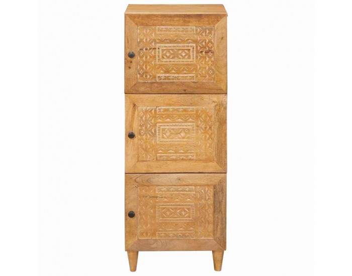 Sonata H Висок шкаф Светлокафяво 40 x 33 x 110 см мангово дърво масив