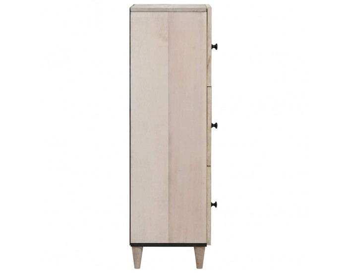 Sonata H Висок шкаф с рафт Бяло 40 x 33 x 110 см мангово дърво масив