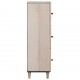 Sonata H Висок шкаф с рафт Бяло 40 x 33 x 110 см мангово дърво масив