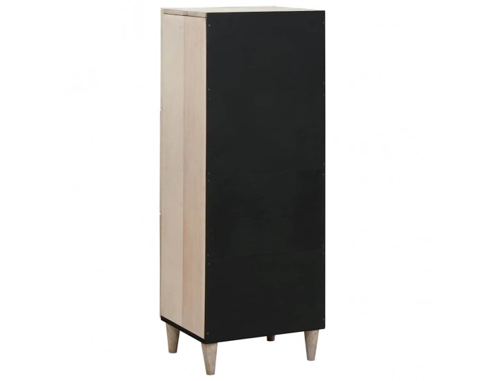 Sonata H Висок шкаф с рафт Бяло 40 x 33 x 110 см мангово дърво масив