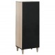 Sonata H Висок шкаф с рафт Бяло 40 x 33 x 110 см мангово дърво масив