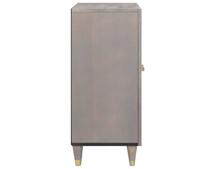 Sonata H Служебен шкаф Сив и златен 60 x 33.5 x 75 см