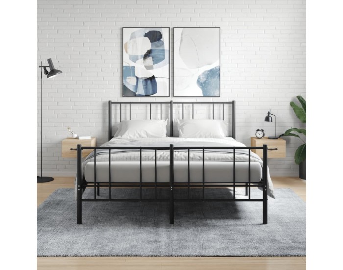 Sonata H Нощни шкафчета за стенен монтаж, 2 бр, сонома дъб, 35x35x20 см