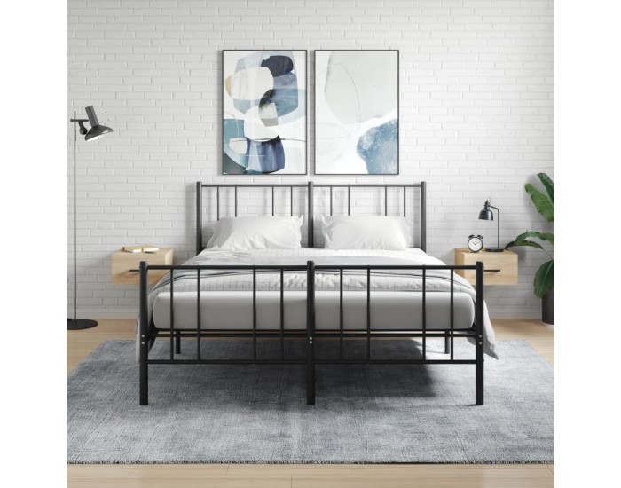 Sonata H Нощни шкафчета за стенен монтаж, 2 бр, сонома дъб, 35x35x20 см