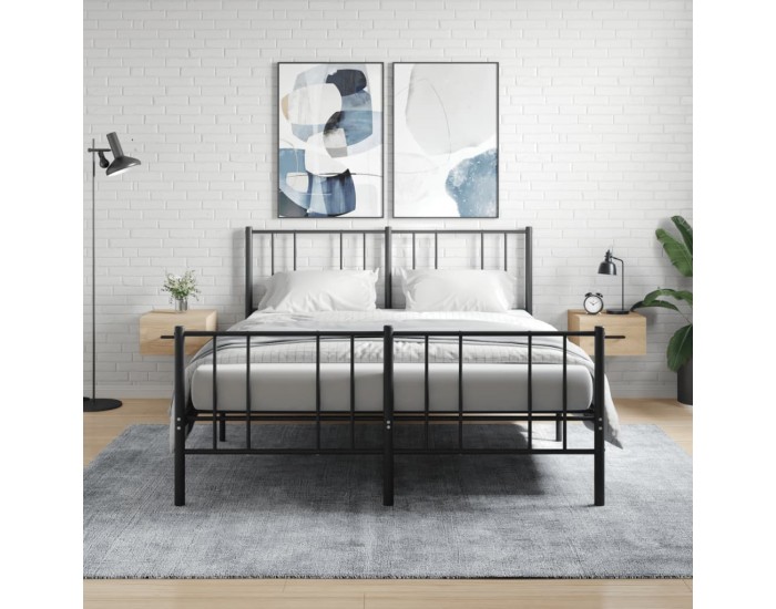 Sonata H Нощни шкафчета за стенен монтаж, 2 бр, сонома дъб, 35x35x20 см