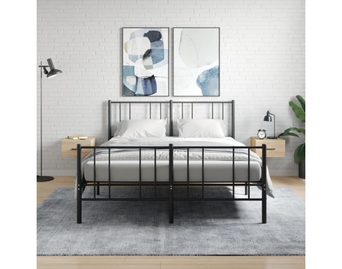 Sonata H Нощни шкафчета за стенен монтаж, 2 бр, сонома дъб, 35x35x20 см