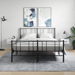 Sonata H Нощни шкафчета за стенен монтаж, 2 бр, бели, 35x35x20 см - Dulapuri