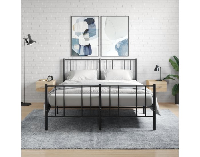 Sonata H Нощни шкафчета за стенен монтаж, 2 бр, сонома дъб, 35x35x20 см