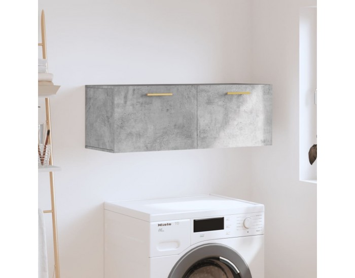 Sonata H Стенен шкаф, бетонно сив, 100x36,5x35 см, инженерно дърво