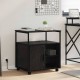 Sonata H Офис кабинет с зарядна станция Черен дъб 61 x 46 x 67 см