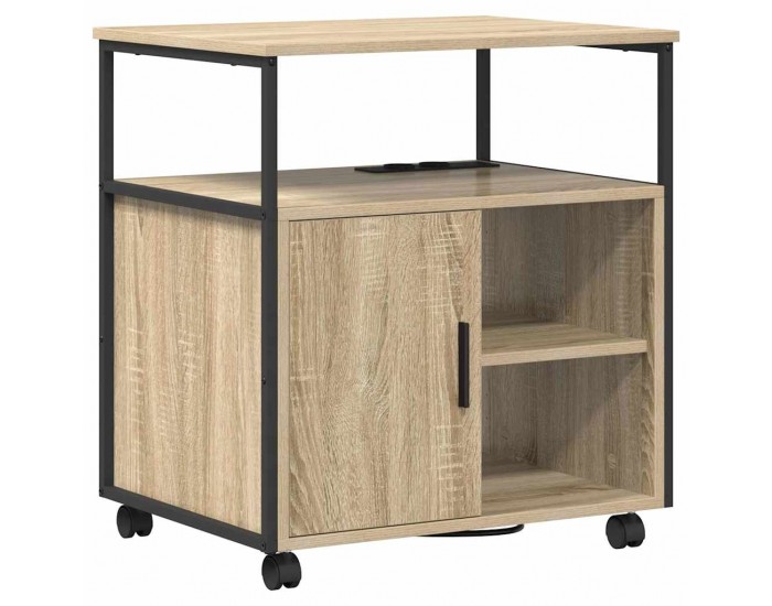 Sonata H Офис кабинет с зарядна станция дъб сонома 61 x 46 x 67 см
