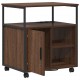 Sonata H Офис кабинет с зарядна станция Кафяв дъб 61 x 46 x 67 см