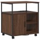Sonata H Офис кабинет с зарядна станция Кафяв дъб 61 x 46 x 67 см