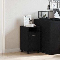 Sonata H Кабинет на колела отстрани с колело Черен дъб 33 x 38 x 60 см - Dulapuri