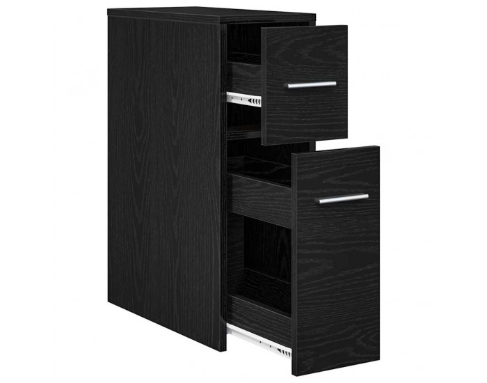 Sonata H Тънък шкаф за баня Черен дъб 22 x 44 x 61.5 см Инженерно дърво