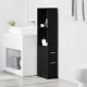 Sonata H Тесен шкаф за баня Черен дъб 22 x 41 x 135 см Инженерно дърво
