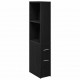 Sonata H Тесен шкаф за баня Черен дъб 22 x 41 x 135 см Инженерно дърво