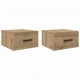 Sonata H Нощен шкаф 2 pcs дъб артизан 35 x 35 x 20 см Инженерно дърво