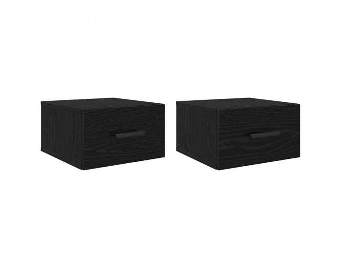 Sonata H Нощен шкаф 2 pcs Черен дъб 35 x 35 x 20 см Инженерно дърво