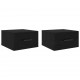 Sonata H Нощен шкаф 2 pcs Черен дъб 35 x 35 x 20 см Инженерно дърво