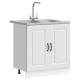 Sonata H Кухненски шкаф с врата Kalmar 2 pcs Бяло 80 x 46 x 81.5 см
