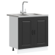 Sonata H Кухненски шкаф с врата Kalmar 2 pcs Черно 80 x 46 x 81.5 см