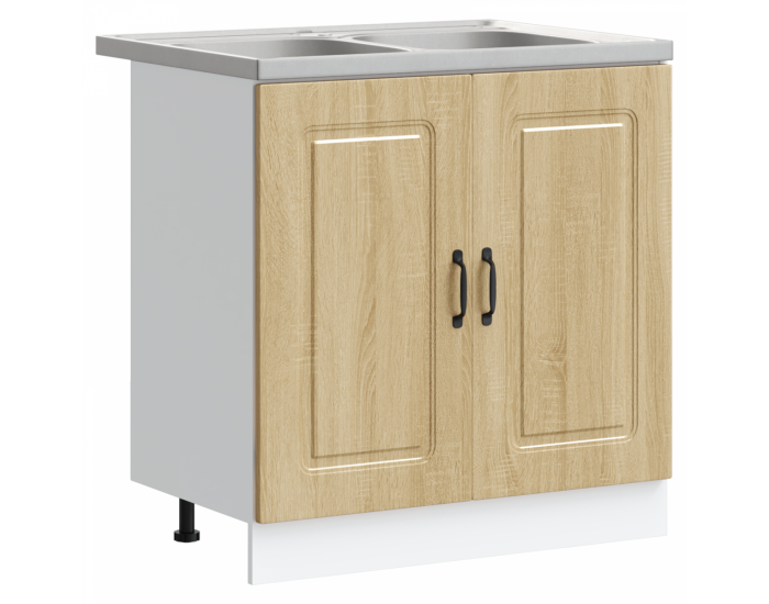 Sonata H Кухненски шкаф с врата Kalmar 2 pcs Кафяво 80 x 46 x 81.5 см