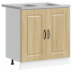 Sonata H Кухненски шкаф с врата Kalmar 2 pcs Кафяво 80 x 46 x 81.5 см