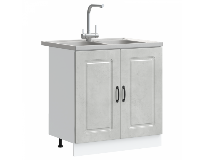 Sonata H Кухненски шкаф с врата Kalmar 2 pcs Сив 80 x 46 x 81.5 см