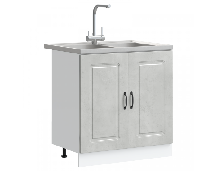 Sonata Dulap de bucătărie Kalmar Gri din beton 80 x 46 x 81,5 cm