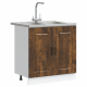 Sonata H Кухненски шкаф с врата Kalmar 2 pcs Кафяво 80 x 46 x 81.5 см