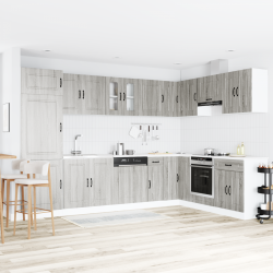 Sonata H Кухненски шкаф с врата Kalmar 2 pcs Сив 80 x 46 x 81.5 см - Module Sonata