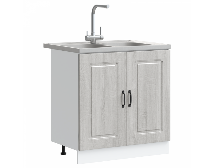 Sonata H Кухненски шкаф с врата Kalmar 2 pcs Сив 80 x 46 x 81.5 см
