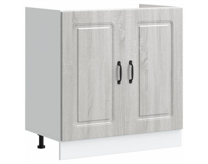Sonata H Кухненски шкаф с врата Kalmar 2 pcs Сив 80 x 46 x 81.5 см