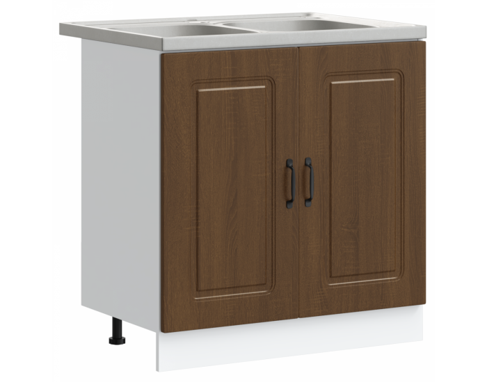 Sonata H Кухненски шкаф с врата Kalmar 2 pcs Кафяво 80 x 46 x 81.5 см