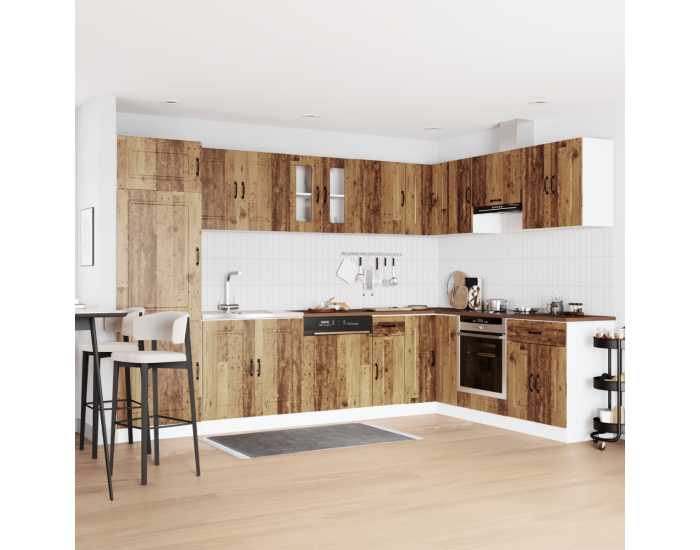 Sonata H Кухненски шкаф с врата Kalmar 2 pcs Кафяво 80 x 46 x 81.5 см