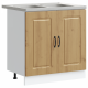 Sonata H Кухненски шкаф с врата Kalmar 2 pcs Кафяво 80 x 46 x 81.5 см