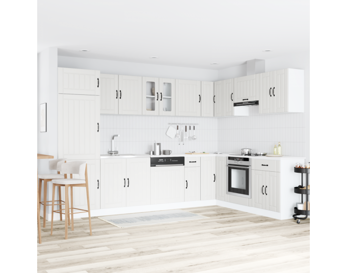 Sonata H Кухненски шкаф с врата Lucca 2 pcs Бяло 80 x 46 x 81.5 см
