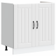 Sonata H Кухненски шкаф с врата Lucca 2 pcs Бяло 80 x 46 x 81.5 см