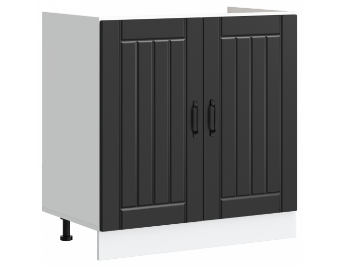 Sonata H Кухненски шкаф с врата Lucca 2 pcs Черно 80 x 46 x 81.5 см
