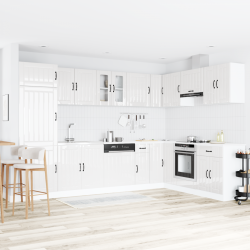 Sonata H Кухненски шкаф с врата Lucca 2 pcs Бяло 80 x 46 x 81.5 см - Module Sonata